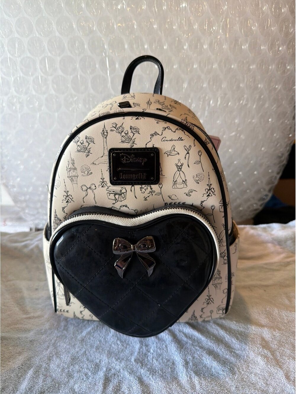Loungefly Disney Princess Sketch Icons Mini Backpack NWT